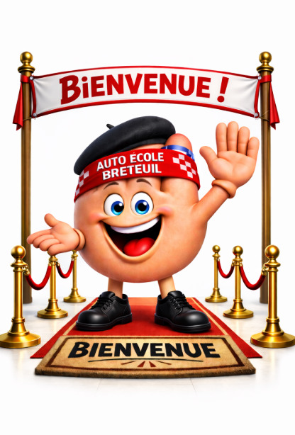 Mascotte Auto-École Breteuil